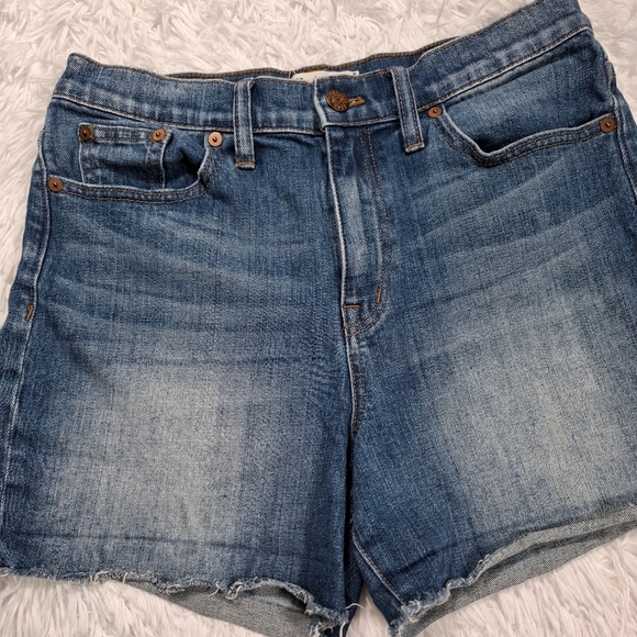 Madewell The Perfect Jean Short Shorts High Rise Denim Cut Off Womens Size 28 - Picture 2 of 11